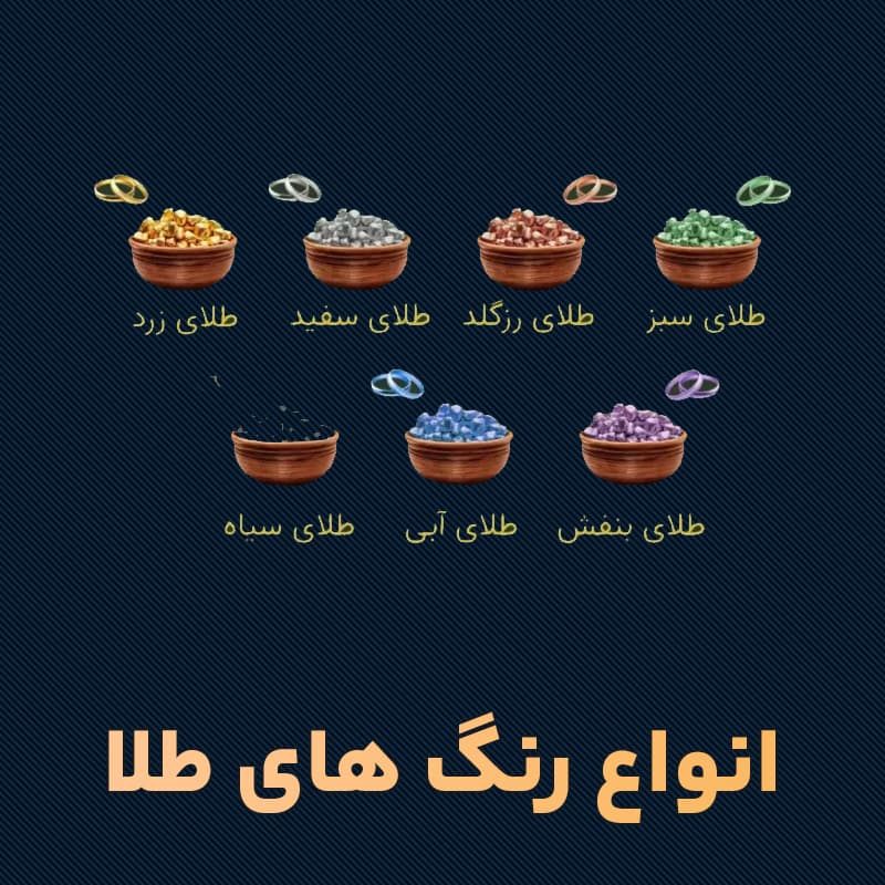 انواع-رنگ-های-طلا